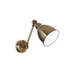 IDEAL LUX Φωτιστικό Τοίχου NEWTON 1xE27 Χρυσού Χρώματος – 027876