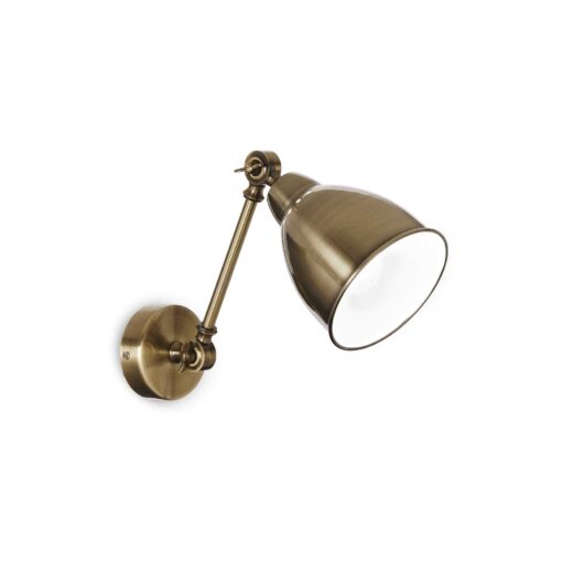 IDEAL LUX Φωτιστικό Τοίχου NEWTON 1xE27 Χρυσού Χρώματος – 027876