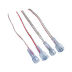 GloboStar® CON-NEONIO 90769 Σετ Αδιάβροχων IP68 Καλωδίων Σύνδεσης για όλες τις NEONIO Digital Neon Flex LED 14.4W/m 12VDC – Διάφανα – Φ1.5 x Μήκος Καλωδίου 15cm