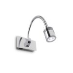 IDEAL LUX Απλίκα Τοίχου DYNAMO LED 3W 4000K Χρωμίου – 031460