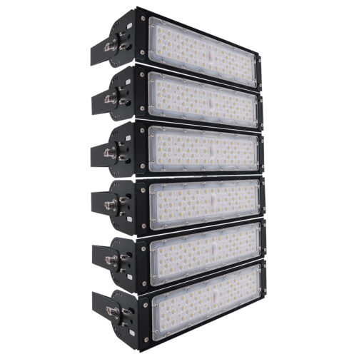 GloboStar® GOLIATH 90100-6 LED Προβολέας Γηπέδου – Φωτιστικό Tunnel 300W 48000LM 75°*135° AC 100-277V IP65 –  Ψυχρό Λευκό 5000K – MeanWell Driver & LumiLEDs Chip – 5 Years Warranty