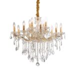 IDEAL LUX Κρεμαστό Φωτιστικό  FLORIAN 12xE14 Χρυσού Χρώματος – 0356114