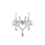 IDEAL LUX Απλίκα Τοίχου FLORIAN 2xE14 Χρώμιο Κρύσταλλο – 035642