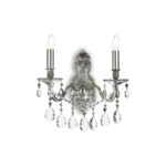 IDEAL LUX Απλίκα Τοίχου GIOCONDA 2xE14 Ασημί Χρώματος – 044910