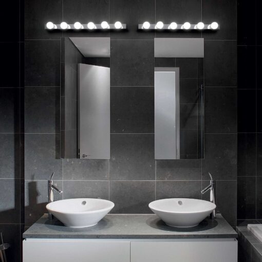 IDEAL LUX Απλίκα Τοίχου PRIVE 8xE14 Inox  – 159522