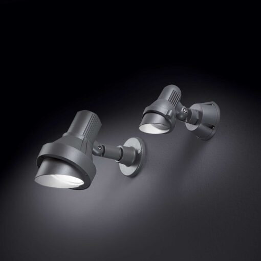 IDEAL LUX Προβολέας Τοίχου TERRA 1xE27 IP65 Χρώματος Ανθρακί – 046167