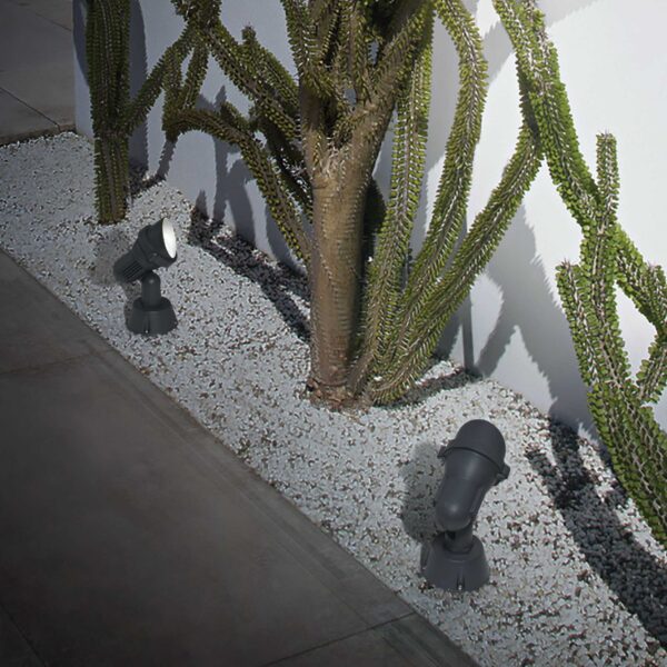 IDEAL LUX Προβολέας Κήπου TERRA 1xGU10 IP65 Χρώματος Ανθρακί – 046181