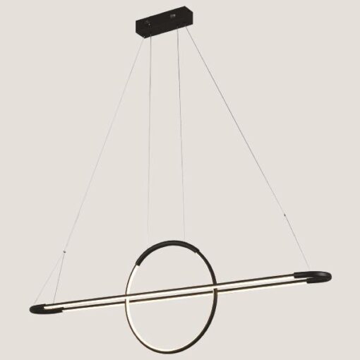 ΦΩΤΙΣΤΙΚΟ ΚΡΕΜΑΣΤΟ ΓΡΑΜΜΙΚΟ LED 45W 3000Κ  ΜΑΥΡΟ EUROLAMP 144-16001