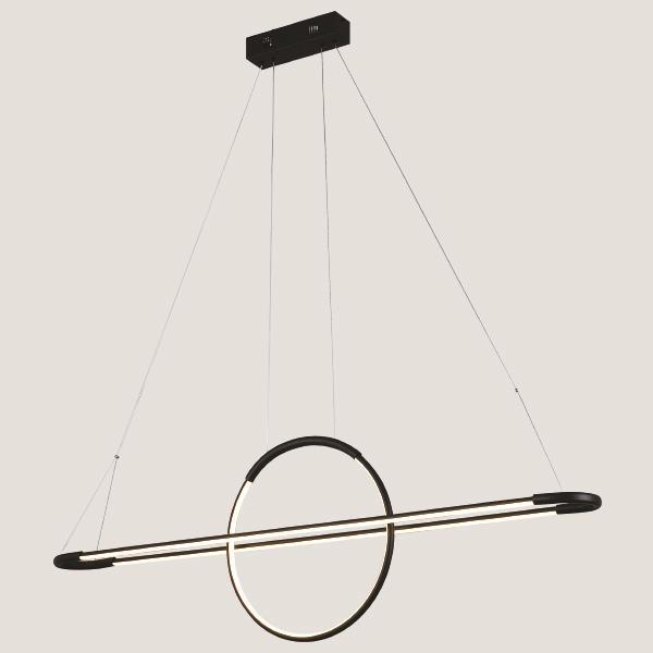 ΦΩΤΙΣΤΙΚΟ ΚΡΕΜΑΣΤΟ ΓΡΑΜΜΙΚΟ LED 45W 3000Κ  ΜΑΥΡΟ EUROLAMP 144-16001