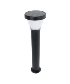 GloboStar® SOLARDIS 90523 LED Solar Bollard Light Κολωνάκι Κήπου Εξωτερικού Χώρου 10W 180lm 120° με Ενσωματωμένο Φωτοβολταϊκό Panel 6V 5W & Επαναφορτιζόμενη Μπαταρία Li-ion 3.2V 6000mAh με Αισθητήρα Ημέρας-Νύχτας – Αδιάβροχο IP65 Φ24 x Υ88cm Ψυχρό Λευκό 6000K – 2 Χρόνια Εγγύηση