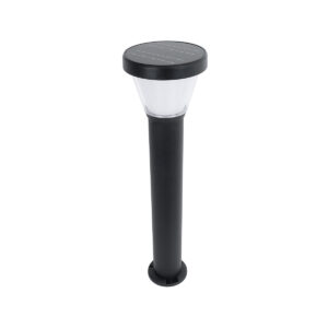 GloboStar® SOLARDIS 90523 LED Solar Bollard Light Κολωνάκι Κήπου Εξωτερικού Χώρου 10W 180lm 120° με Ενσωματωμένο Φωτοβολταϊκό Panel 6V 5W & Επαναφορτιζόμενη Μπαταρία Li-ion 3.2V 6000mAh με Αισθητήρα Ημέρας-Νύχτας – Αδιάβροχο IP65 Φ24 x Υ88cm Ψυχρό Λευκό 6000K – 2 Χρόνια Εγγύηση