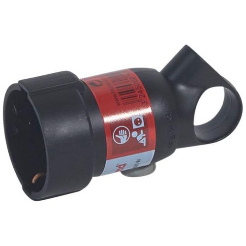 Legrand Φις Σούκο Θηλυκό 16Α με Δακτύλιο Γωνιακό Μαύρο – 050195