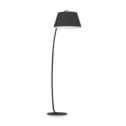IDEAL LUX Φωτιστικό Δαπέδου PAGODA 1xE27 Μαύρου Χρώματος – 051765