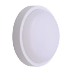 ΦΩΤΙΣΤΙΚΟ ΤΟΙΧΟΥ ΣΤΡΟΓΓΥΛΟ LED 12W Φ170×50 4000K IP54 ΛΕΥΚΟ PLUS EUROLAMP 145-20014
