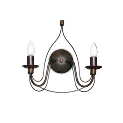 IDEAL LUX Απλίκα Τοίχου CORTE 2xΕ14 Χρώμα Σκουριάς – 057200