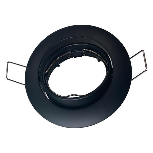 ΣΠΟΤ ΧΩΝΕΥΤΟ ΚΙΝΗΤΟ ΑΛΟΥΜΙΝΙΟΥ GU10 ΜΑΥΡΟ EUROLAMP 147-52521