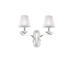IDEAL LUX Επιτοίχιο Φωτιστικό PEGASO 2xE14 Χρωμίου – 059211