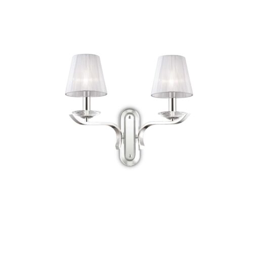 IDEAL LUX Επιτοίχιο Φωτιστικό PEGASO 2xE14 Χρωμίου – 059211