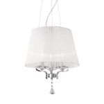 IDEAL LUX Κρεμαστό Φωτιστικό PEGASO 3xE14 Χρωμίου Λευκού Χρώματος – 059235
