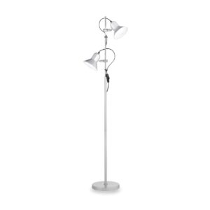 IDEAL LUX Φωτιστικό Δαπέδου POLLY 2xE27 Ασημί Χρώματος – 061115