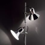 IDEAL LUX Φωτιστικό Δαπέδου POLLY 2xE27 Ασημί Χρώματος – 061115