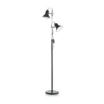 IDEAL LUX Φωτιστικό Δαπέδου POLLY 2xE27 Μαύρου Χρώματος – 061139