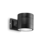 IDEAL LUX Φωτιστικό Τοίχου Βεράντας SNIF 1xG9 IP54 Μαύρου Χρώματος – 061450