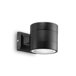IDEAL LUX Φωτιστικό Τοίχου Βεράντας SNIF 1xG9 IP54 Μαύρου Χρώματος – 061450