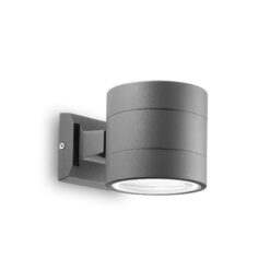 IDEAL LUX Φωτιστικό Τοίχου Βεράντας SNIF 1xG9 IP54 Χρώματος Ανθρακί – 061467