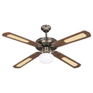 ΑΝΕΜΙΣΤΗΡΑΣ ΟΡΟΦΗΣ ΜΕ 1ΦΩΣ E27 ΚΑΦΕ ΧΡΥΣΟΣ Φ130 70W ΜΕ ΤΗΛ/ΡΙΟ – 300-25000