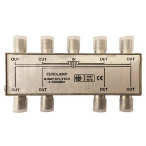 ΔΙΑΚΛΑΔΩΤΗΣ TV ΜΕΤΑΛΛΙΚΟΣ ΤΥΠΟΥ F 1/8 EUROLAMP 147-10124