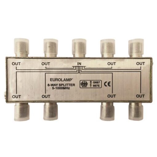 ΔΙΑΚΛΑΔΩΤΗΣ TV ΜΕΤΑΛΛΙΚΟΣ ΤΥΠΟΥ F 1/8 EUROLAMP 147-10124