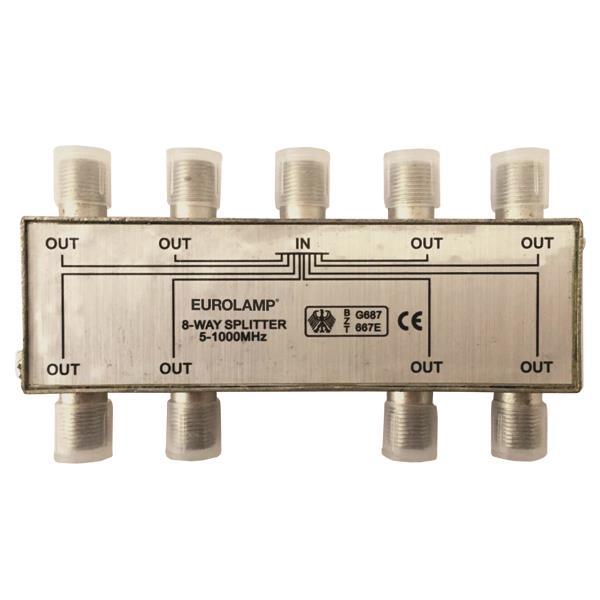 ΔΙΑΚΛΑΔΩΤΗΣ TV ΜΕΤΑΛΛΙΚΟΣ ΤΥΠΟΥ F 1/8 EUROLAMP 147-10124