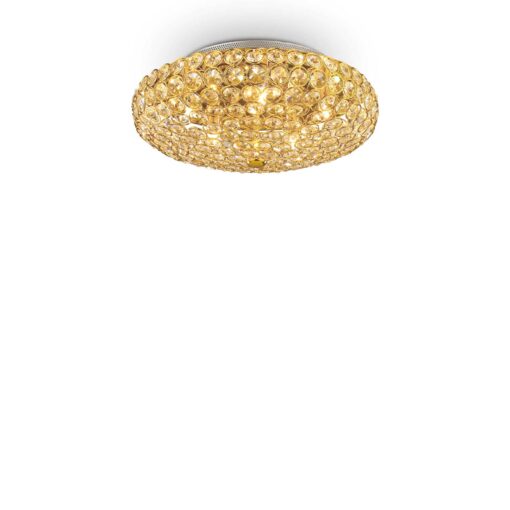 IDEAL LUX Φωτιστικό Οροφής KING 5xG9 Χρυσού Χρώματος – 073187