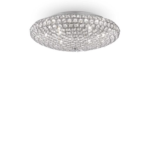 IDEAL Φωτιστικό Οροφής LUX KING 9xG9 Χρωμίου – 073255