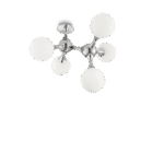 IDEAL LUX Φωτιστικό Οροφής NODI 5xE14 Χρώματος Χρωμίου – 073712