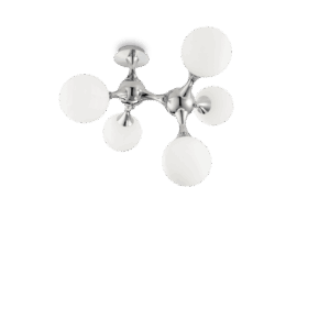 IDEAL LUX Φωτιστικό Οροφής NODI 5xE14 Χρώματος Χρωμίου – 073712