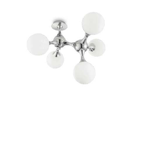 IDEAL LUX Φωτιστικό Οροφής NODI 5xE14 Χρώματος Χρωμίου – 073712