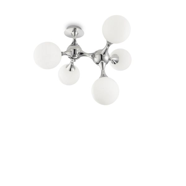 IDEAL LUX Φωτιστικό Οροφής NODI 5xE14 Χρώματος Χρωμίου – 073712