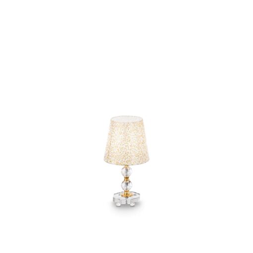 IDEAL LUX Επιτραπέζιο Φωτιστικό QUEEN 1xE27 Χρυσού Χρώματος – 077734
