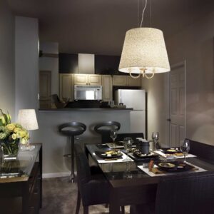 IDEAL LUX Επιτραπέζιο Φωτιστικό QUEEN 1xE27 Μπεζ Χρώματος – 077741