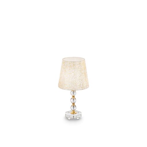 IDEAL LUX Επιτραπέζιο Φωτιστικό QUEEN 1xE27 Μπεζ Χρώματος – 077741