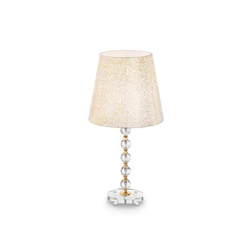 IDEAL LUX Επιτραπέζιο Φωτιστικό QUEEN 1xE27 Χρυσού Χρώματος – 077758