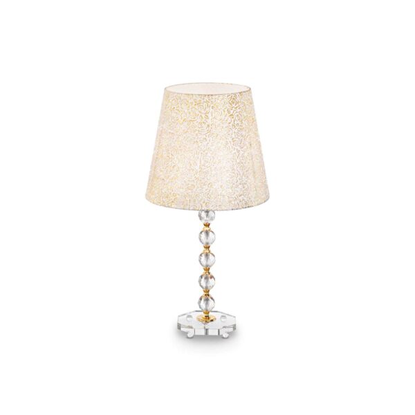 IDEAL LUX Επιτραπέζιο Φωτιστικό QUEEN 1xE27 Χρυσού Χρώματος – 077758