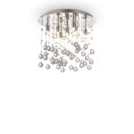 IDEAL LUX Φωτιστικό Οροφής MOONLIGHT 8xG9 Χρωμίου – 077796