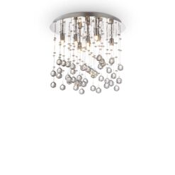 IDEAL LUX Φωτιστικό Οροφής MOONLIGHT 8xG9 Χρωμίου – 077796