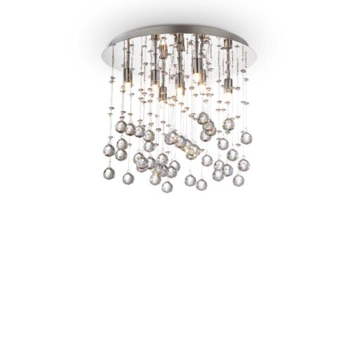 IDEAL LUX Φωτιστικό Οροφής MOONLIGHT 8xG9 Χρωμίου – 077796