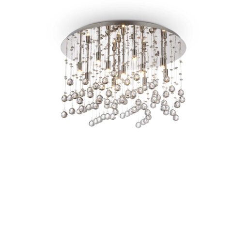 IDEAL LUX Φωτιστικό Οροφής MOONLIGHT 12xG9 Χρωμίου – 077802