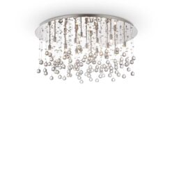 IDEAL LUX Φωτιστικό Οροφής MOONLIGHT 15xG9 Χρωμίου – 077819
