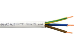 Καλώδιο Εύκαμπτο H05VV-F Λευκό 3×0.75mm² – 150-13106